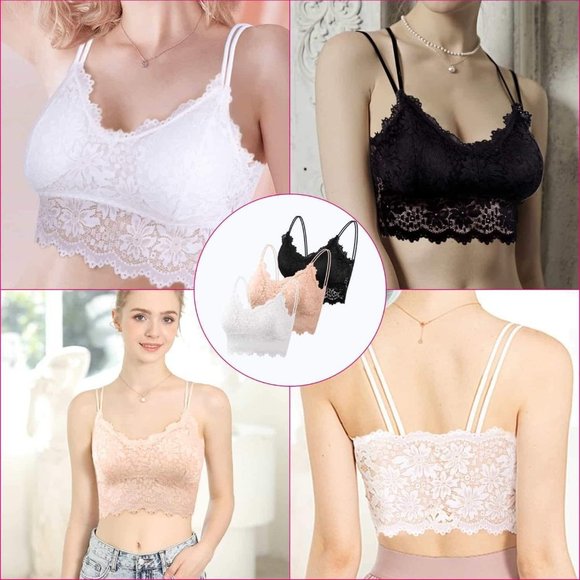 UIG 3 Pieces Lace Bralette for Women - Picture 8 of 8